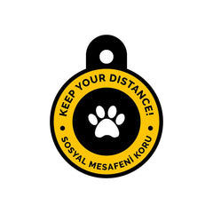 Covid19 Sakın Yaklaşma Yuvarlak TF TagsForever