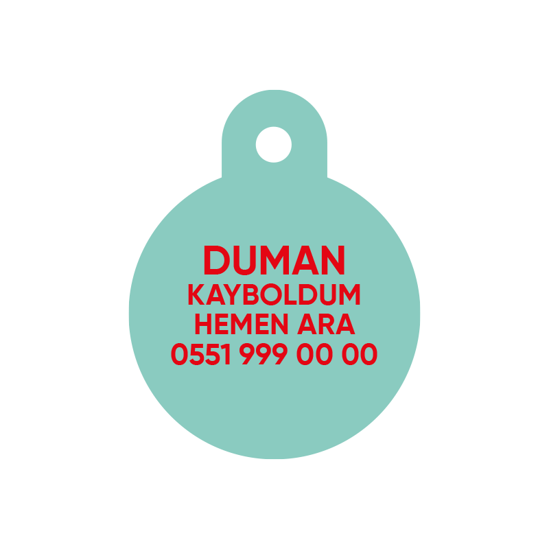 Çok Tatlıyım Yuvarlak TF TagsForever