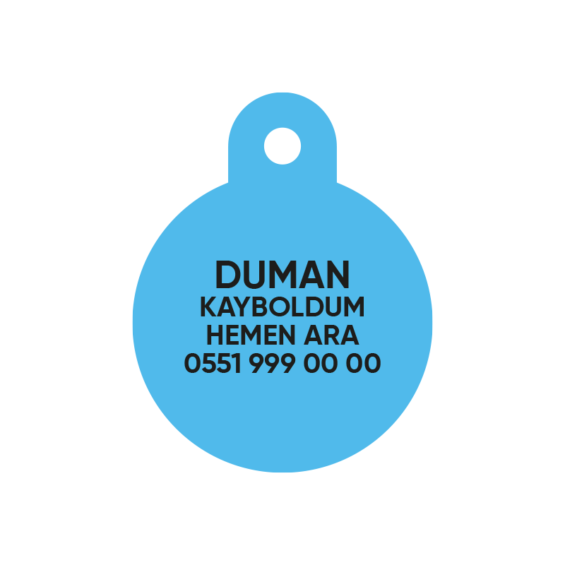 Dad's Love Yuvarlak TF TagsForever