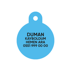 Dad's Love Yuvarlak TF TagsForever