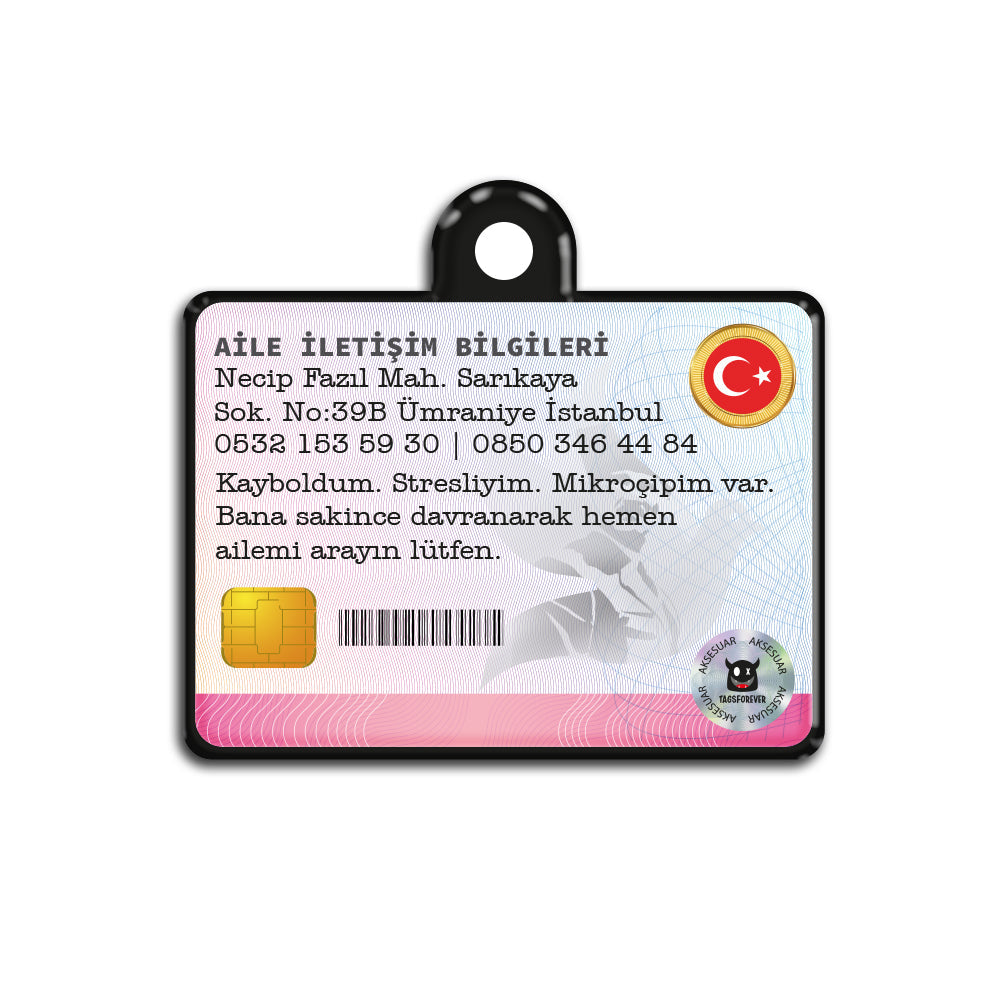 Lumi Pasaport Kimlik Pembe Dişi | İsimlik