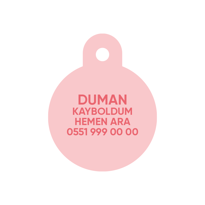 Kanatlı Kalp Yuvarlak TF TagsForever