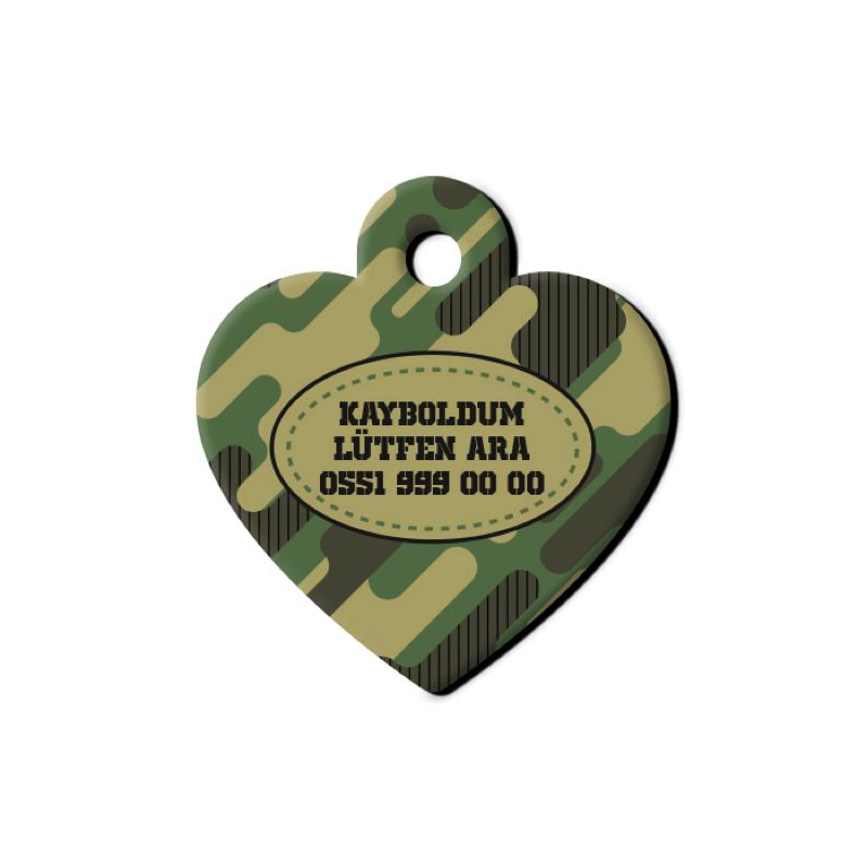 Modern Askeri Kamuflaj Kalp TFX TagsForever
