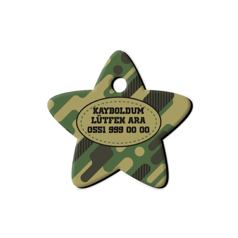 Modern Askeri Kamuflaj Yıldız TFX TagsForever