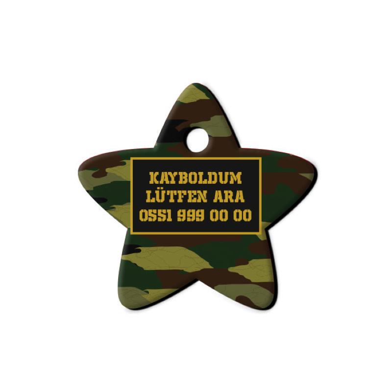 Klasik Askeri Kamuflaj Yıldız TFX TagsForever