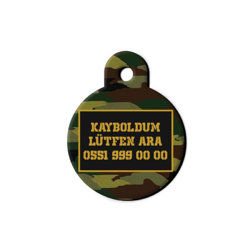 Klasik Askeri Kamuflaj Yuvarlak TFX TagsForever
