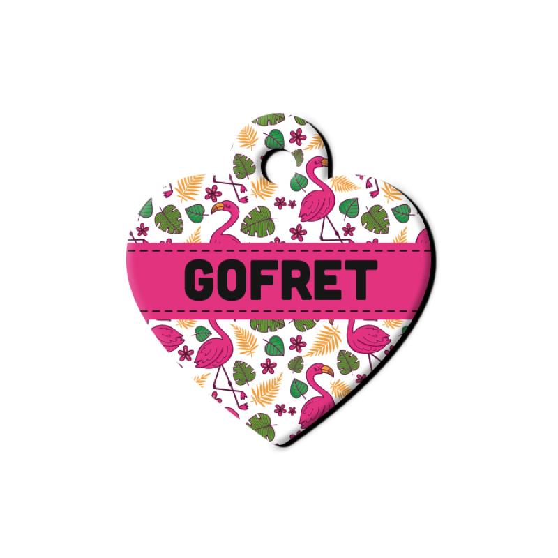 Flamingo Desenli Kalp TFX TagsForever