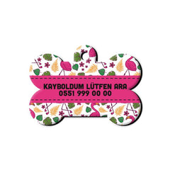 Flamingo Desenli Kemik TFX TagsForever