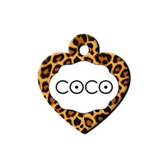 Leopar Desenli Kalp TFX TagsForever