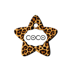 Leopar Desenli Yıldız TFX TagsForever