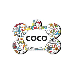 Müzik Doodle Desenli Kemik TFX TagsForever