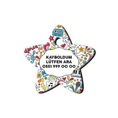 Müzik Doodle Desenli Yıldız TFX TagsForever