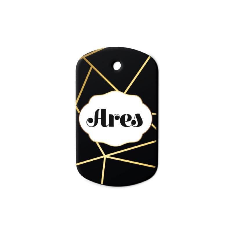 Altın Çizgi Desenli Asker | Kedi Köpek İsimlik - Evcil hayvanlar için mükemmel bir ürün.