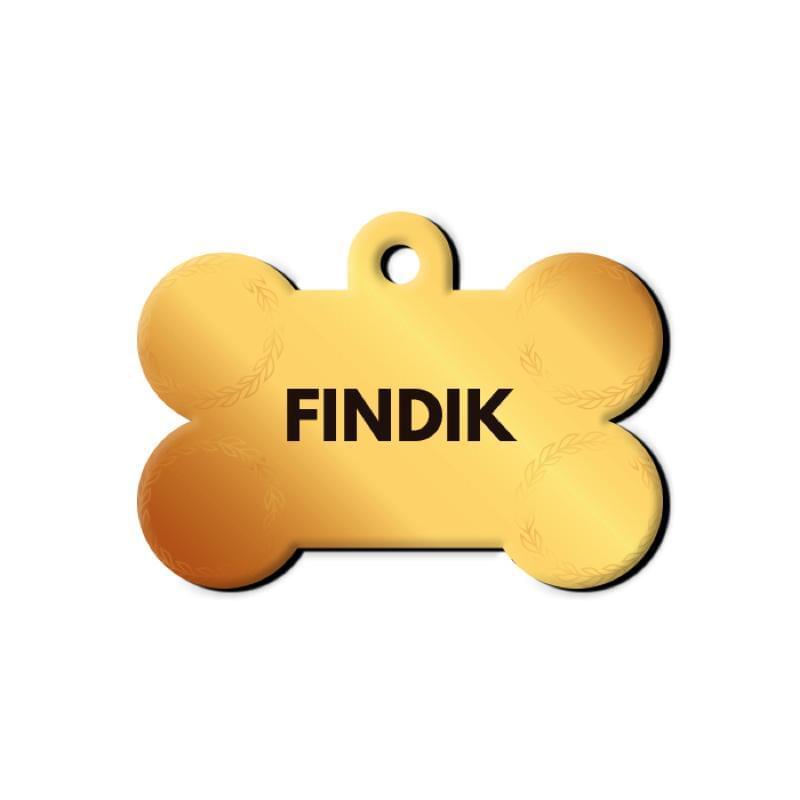 Altın Desenli Kemik | Kedi Köpek İsimlik - Evcil hayvanlar için mükemmel bir ürün.