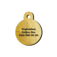 Altın Desenli 2 Yuvarlak | Kedi Köpek İsimlik