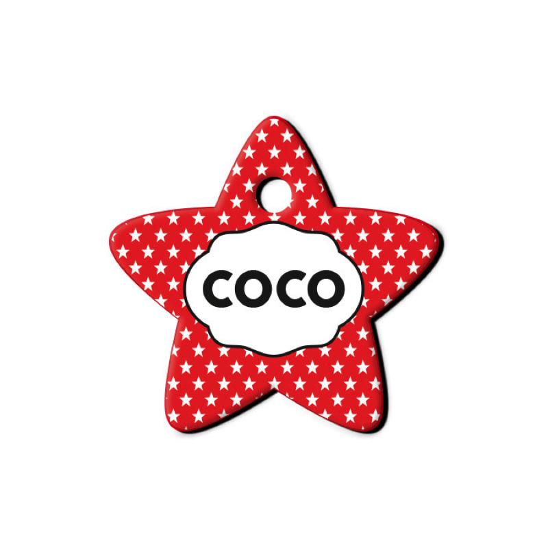 Kırmızı Desenli Yıldız TFX TagsForever