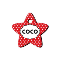 Kırmızı Desenli Yıldız TFX TagsForever