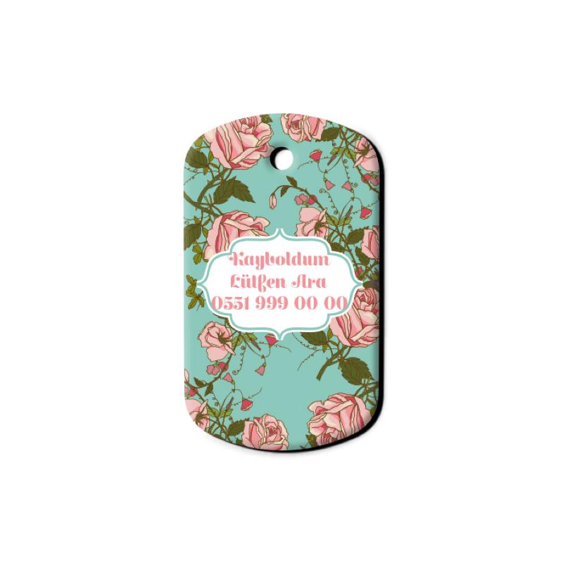 Gül Desenli Asker TFX TagsForever