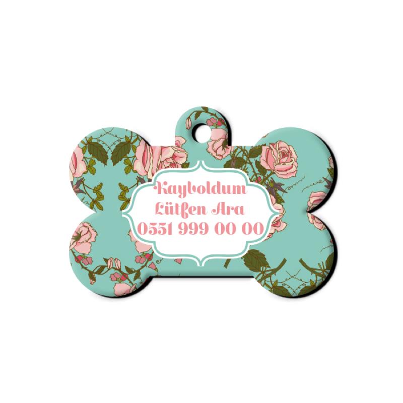 Gül Desenli Kemik TFX TagsForever