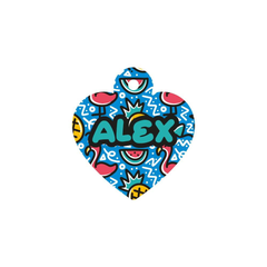 Flamingo Doodle Kalp | Kedi Köpek İsimlik - Evcil hayvanlar için mükemmel bir ürün.