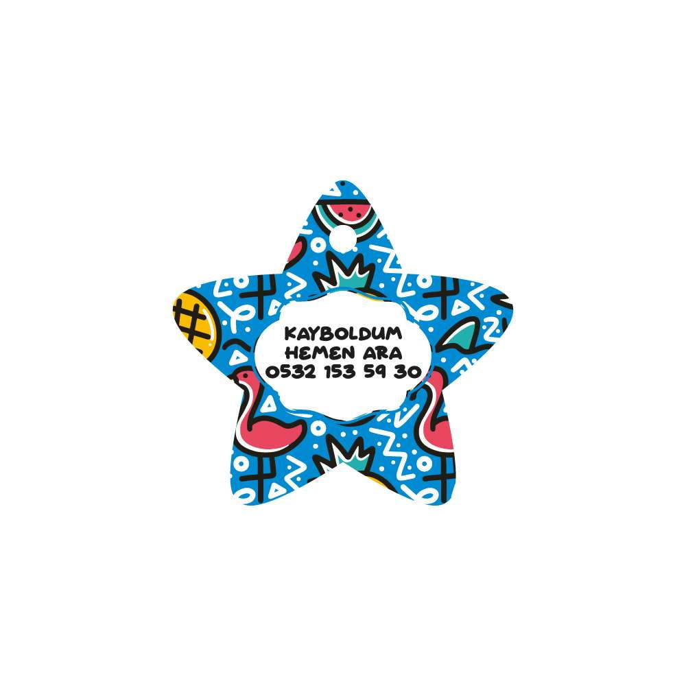 Flamingo Doodle Yıldız | Kedi Köpek İsimlik