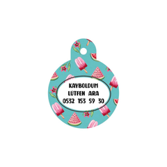 Dondurma Karpuz Yuvarlak | Kedi Köpek İsimlik