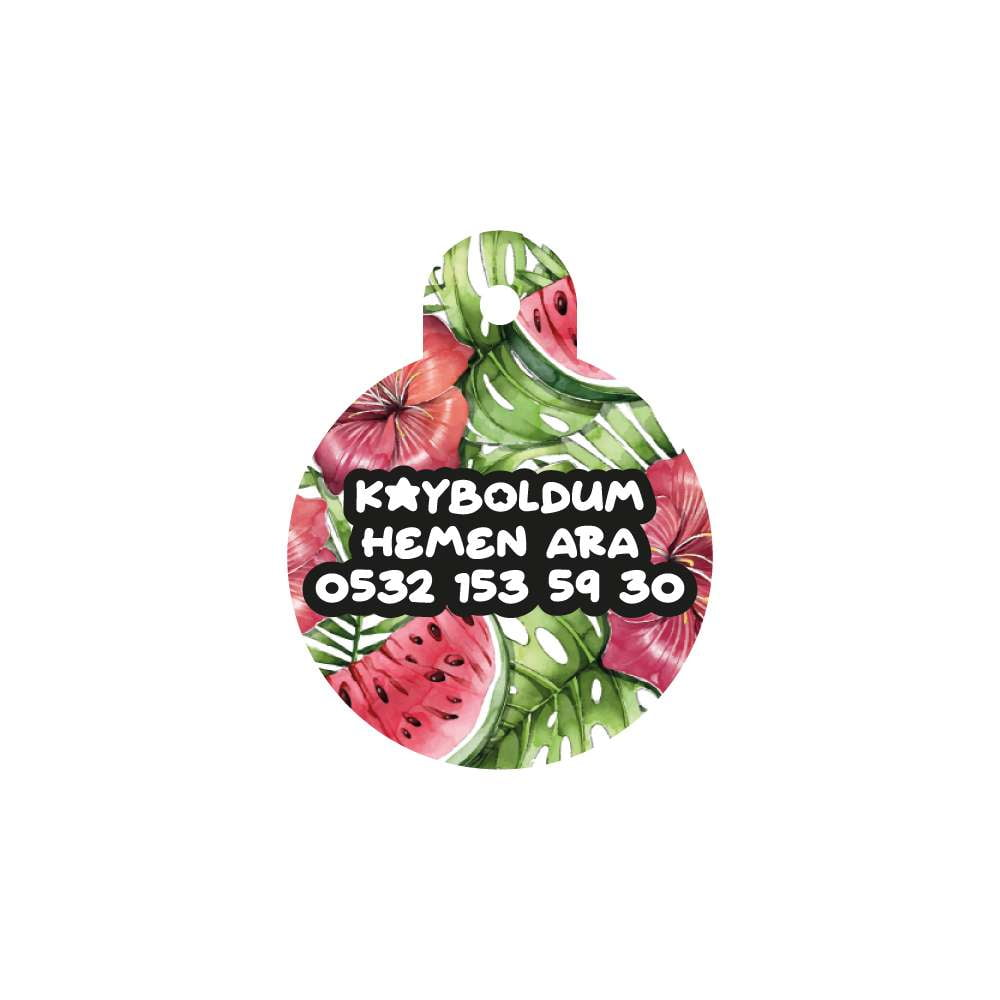 Çiçek Karpuz Yuvarlak | Kedi Köpek İsimlik