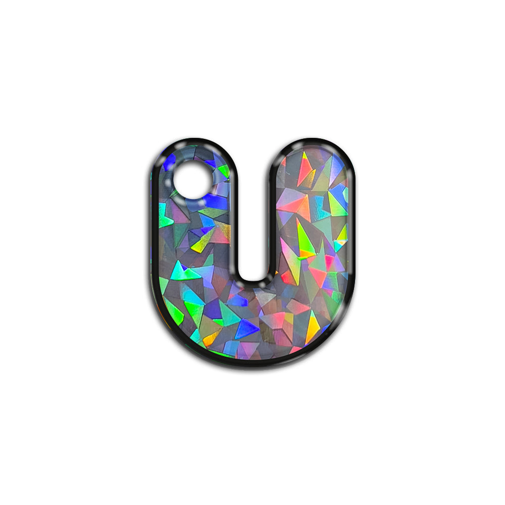 U Harfi Rounded Gray Holo | ID Tag