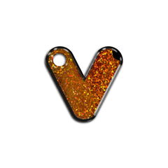 V Harfi Rounded Bakır Holo | ID Tag