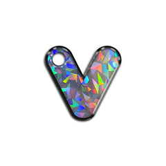 V Harfi Rounded Gray Holo | ID Tag