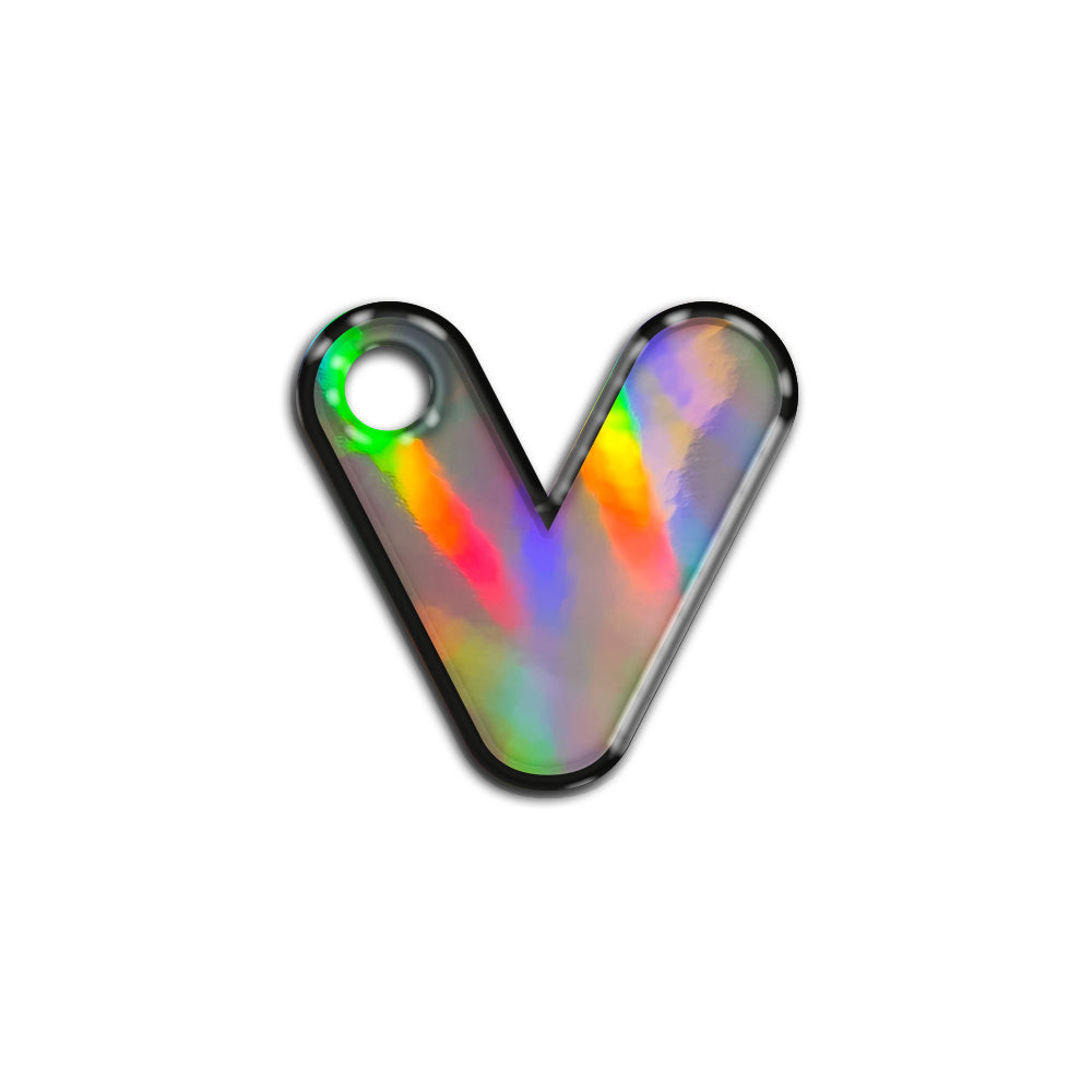 V Harfi Rounded Holographic | ID Tag