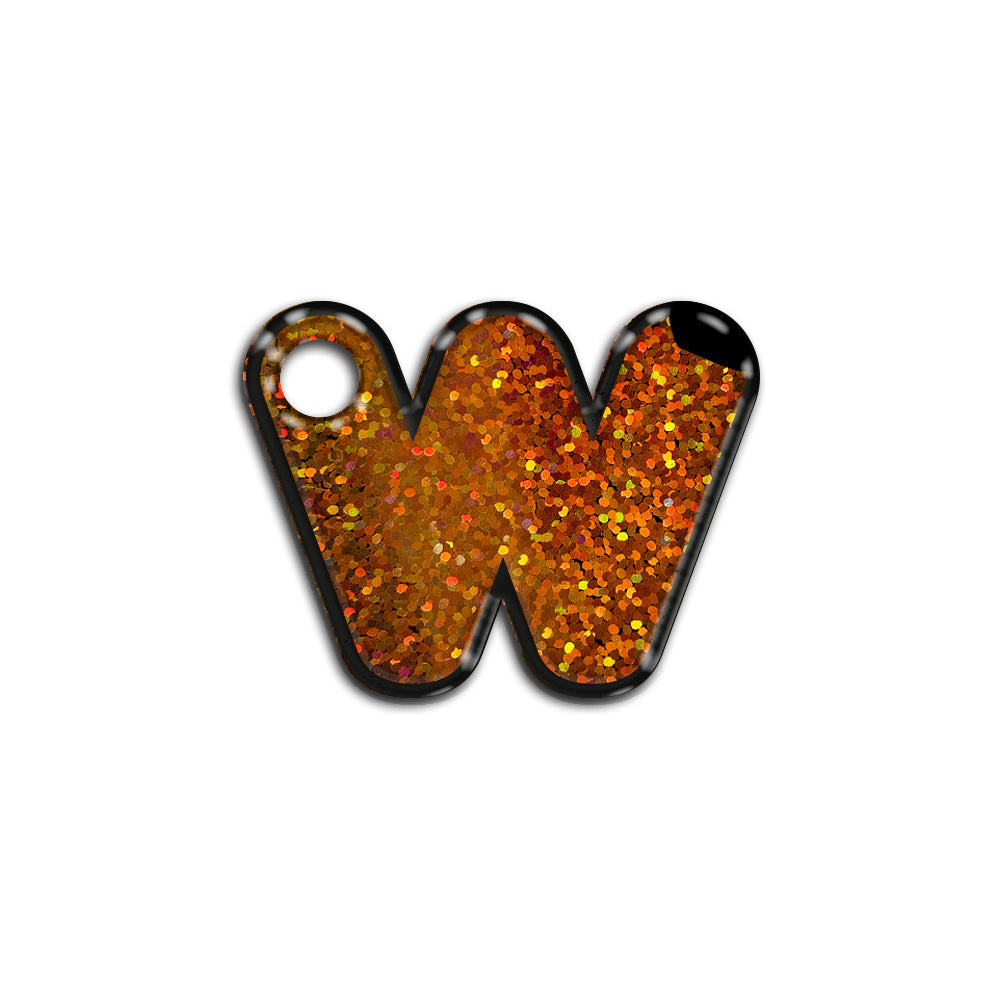 W Harfi Rounded Bakır Holo | ID Tag