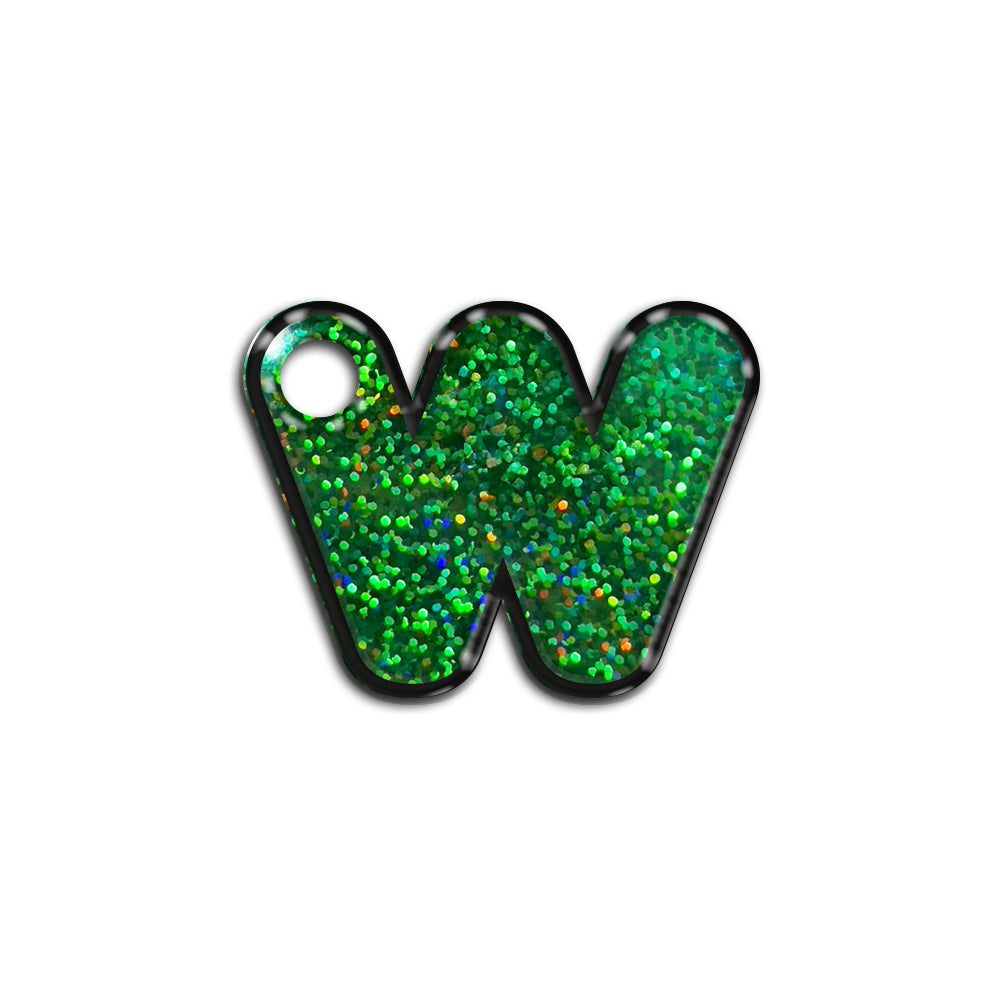 W Harfi Rounded Green Holo | ID Tag