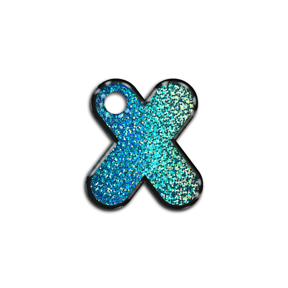 X Harfi Rounded Blue Holo | ID Tag