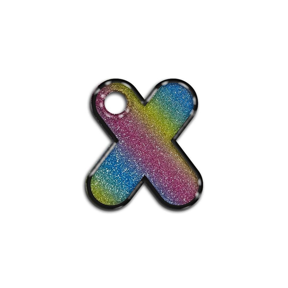 X Harfi Rounded Rainbow | ID Tag