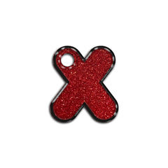X Harfi Rounded Red Holo | ID Tag