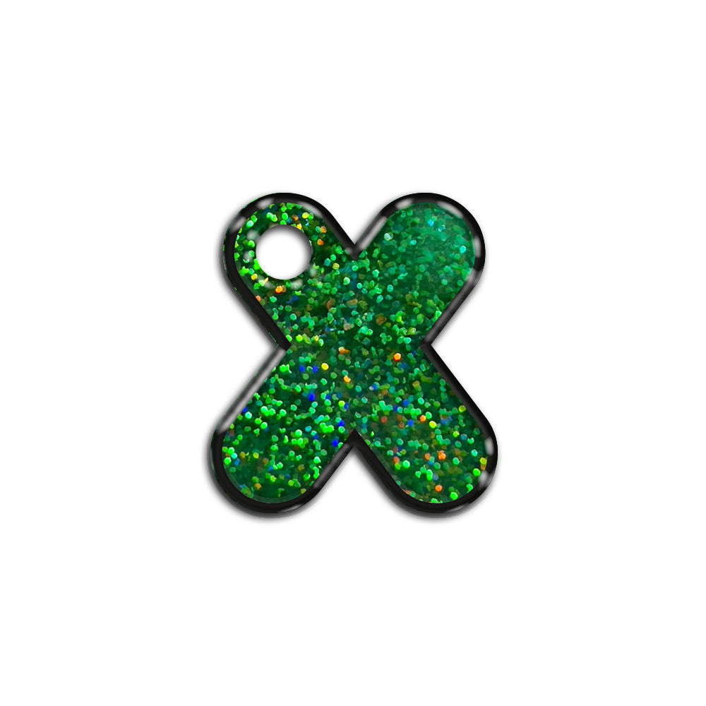 X Harfi Rounded Green Holo | ID Tag
