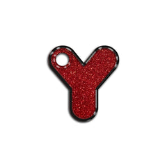 Y Harfi Rounded Red Holo | ID Tag