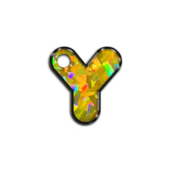 Y Harfi Rounded Sarı Holo | ID Tag