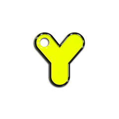 Y Harfi Rounded Sarı Neon | ID Tag