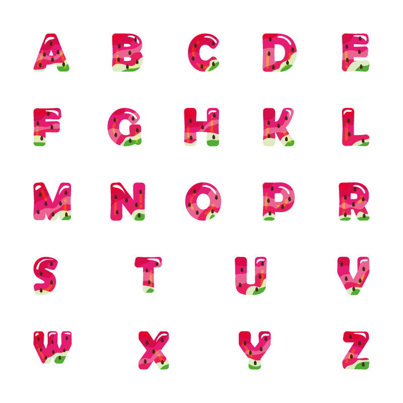 Karpuz Harf Künyeler | Kedi Köpek İsimlik - Evcil hayvanlar için mükemmel bir ürün.