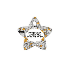 Kediler Desenli Yıldız | Kedi Köpek İsimlik