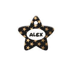 Altın Yıldız Desenli Yıldız | Kedi Köpek İsimlik - Evcil hayvanlar için mükemmel bir ürün.